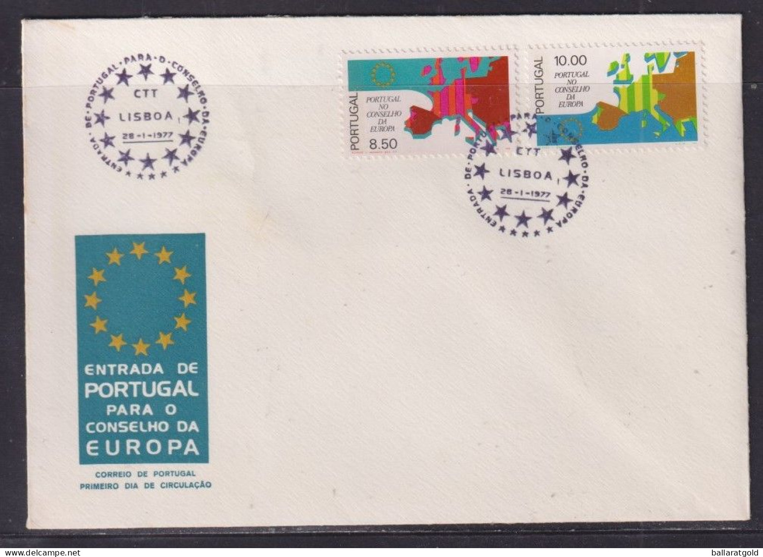 Portugal 1977 Europa First Day Cover - Unaddressed No 2 - Briefe U. Dokumente