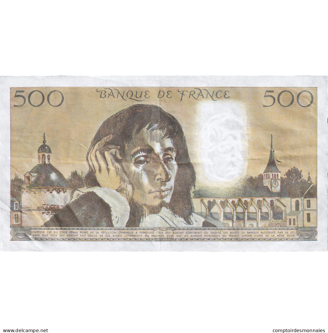 France, 500 Francs, Pascal, 1986, Z.242, TTB+, Fayette:71.34 - 500 F 1968-1993 ''Pascal''
