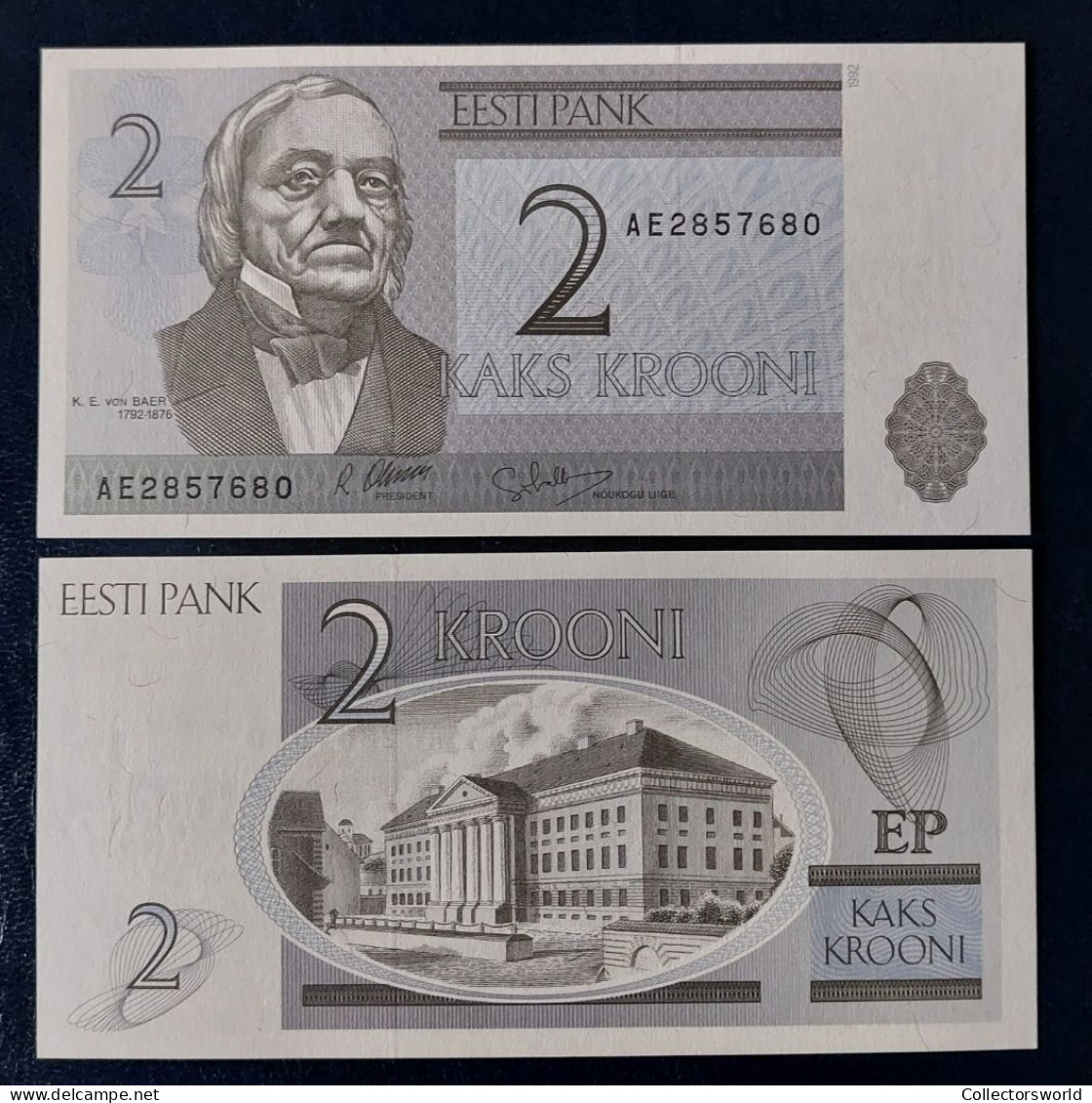 Estonia 2 Krooni 1992 P70 UNC - Estland