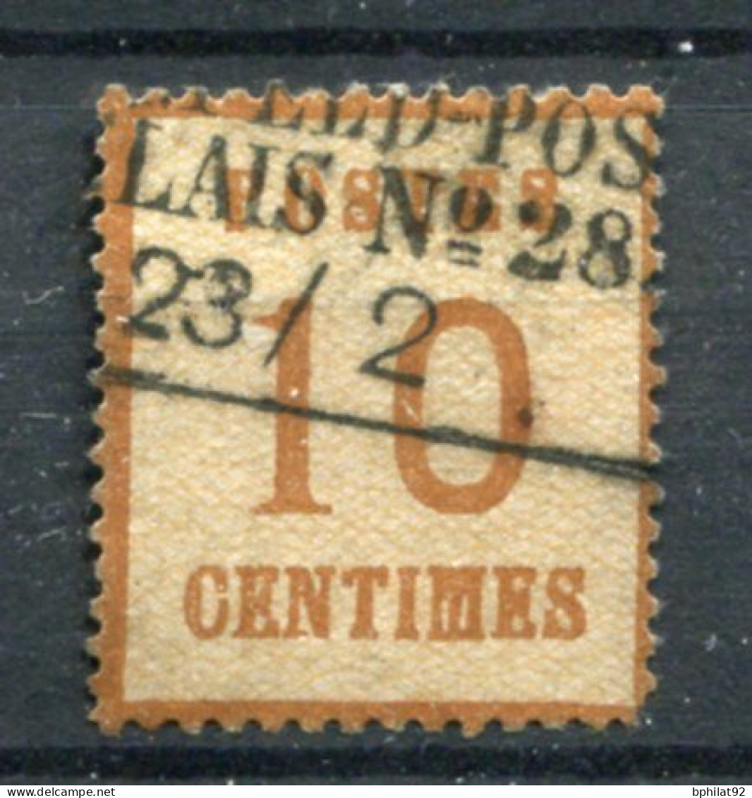 !!! ALSACE LORRAINE, N°5 CACHET FELDPOST RELAIS 28 ATTIGNY, RETHEL, REIMS - Used Stamps