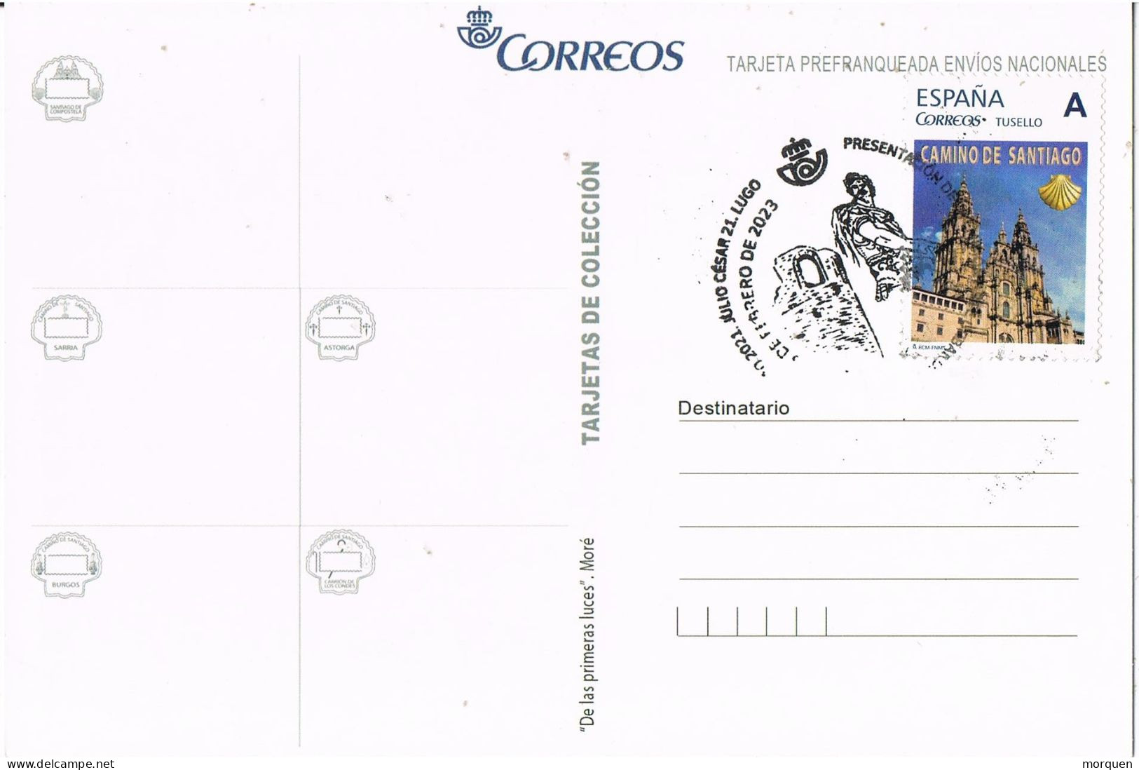 51851. Postal LUGO 2023, Romanizacion Julio Cesar. TU SELLO, Camino De Santiago - Covers & Documents