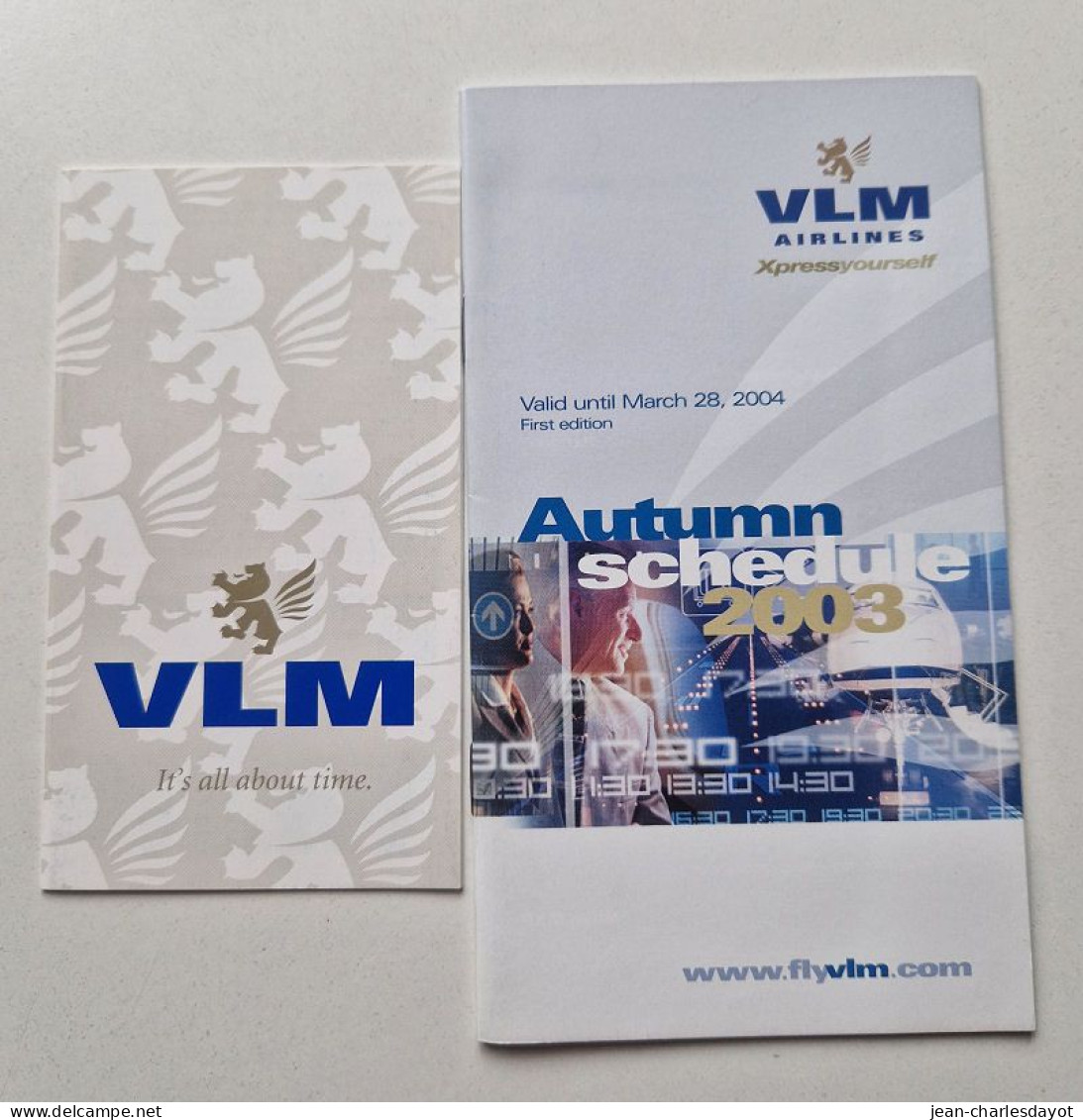 Guide Horaires : VLM AIRLINES 2004 - Horaires