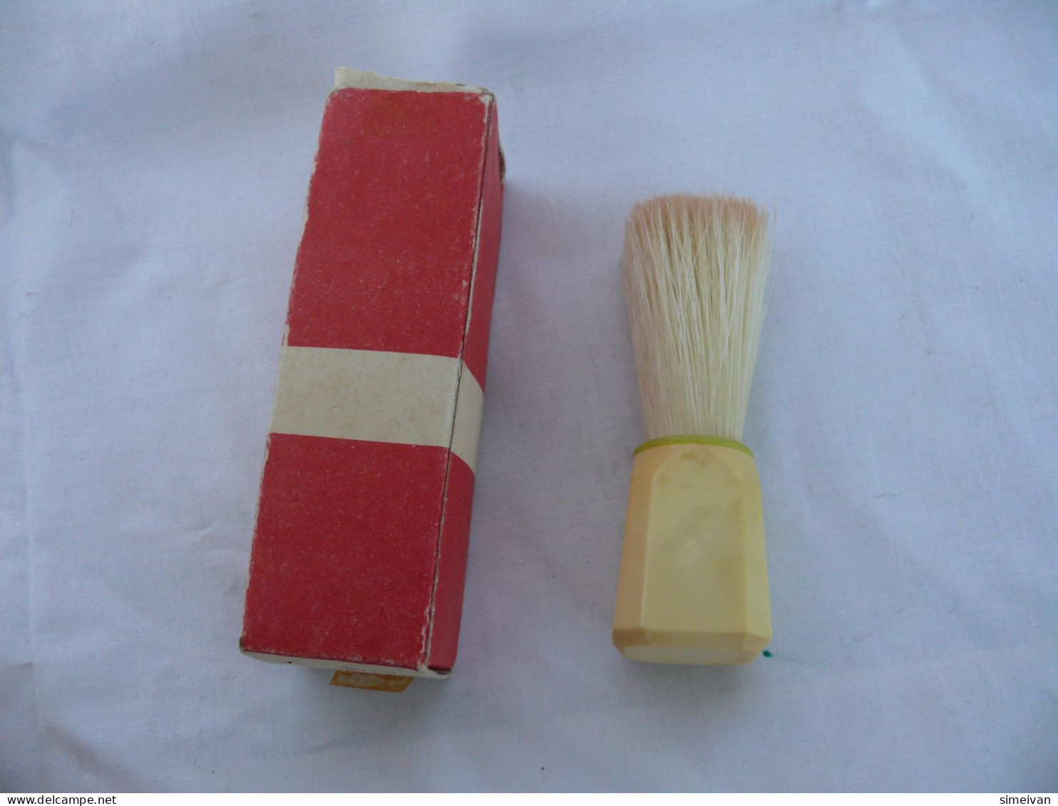 Vинтаге "TETEVEN" Shaving Brush Made In Bulgaria Original Box 80s #1824 - Accesorios