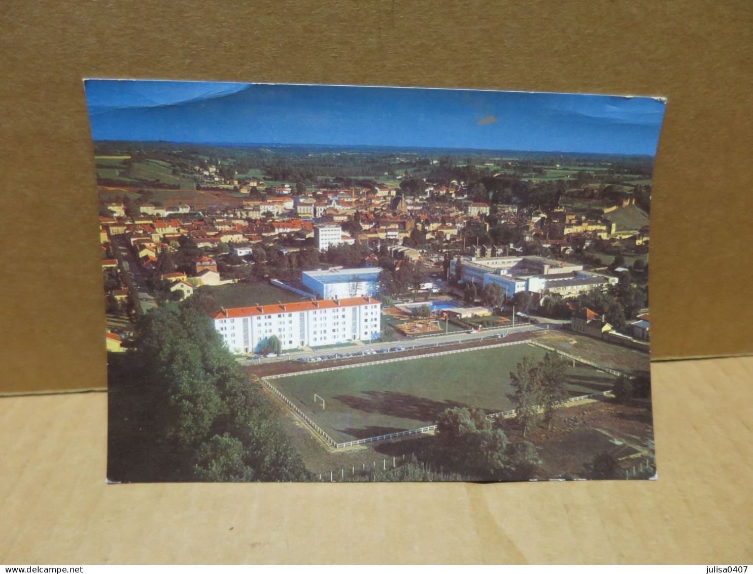 CHATILLON SUR CHALARONNE (01) CPSM Vue Aérienne Du Stade - Châtillon-sur-Chalaronne