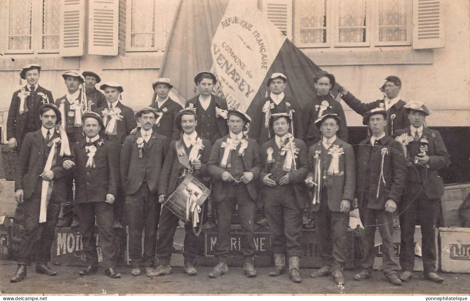 21- COTE D'OR - VENAREY LES LAUMES - Conscrits - Carte Photo  - Superbe - (FR21-97 ) - Venarey Les Laumes