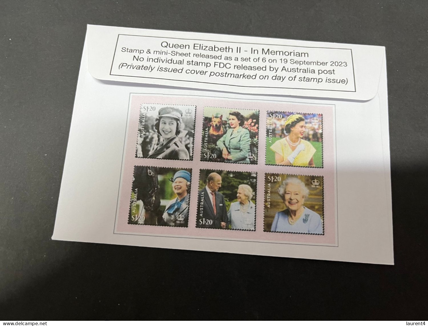 (24-9-2023) (2 U 2 A) Queen Elizabeth II In Memoriam (special Cover) Older (released Date Is 19 September 2023) - Lettres & Documents