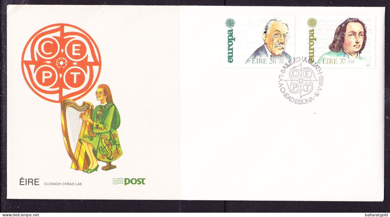 Ireland 1985 Europa First Day Cover - Unaddressed - Brieven En Documenten