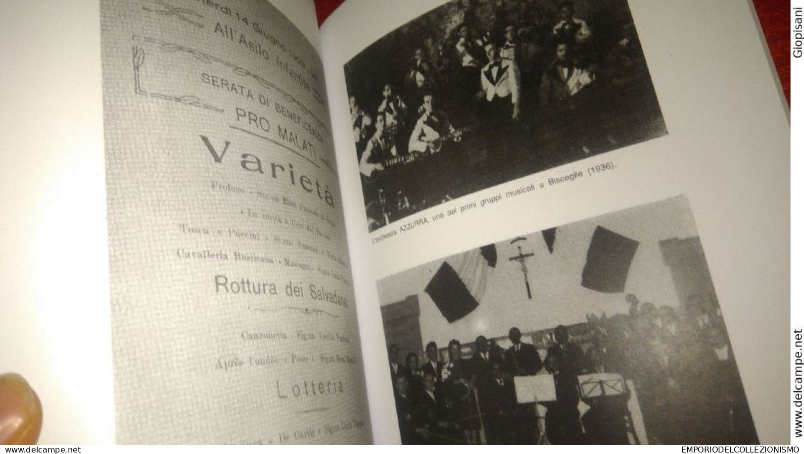 BISCEGLIE BARLETTA LIBRO STORIA LOCALE COMPOSITORI MUSICA CLASSICA COMPLESSI GRUPPI BEAT ROCK ROLL FOTO ANNI 50 60 70 - Cinema Y Música