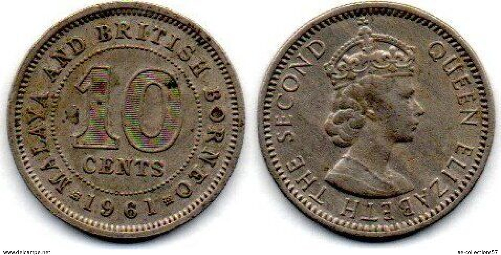 MA 25256  / Malaya 10 Cents 1961 TTB - Malaysie