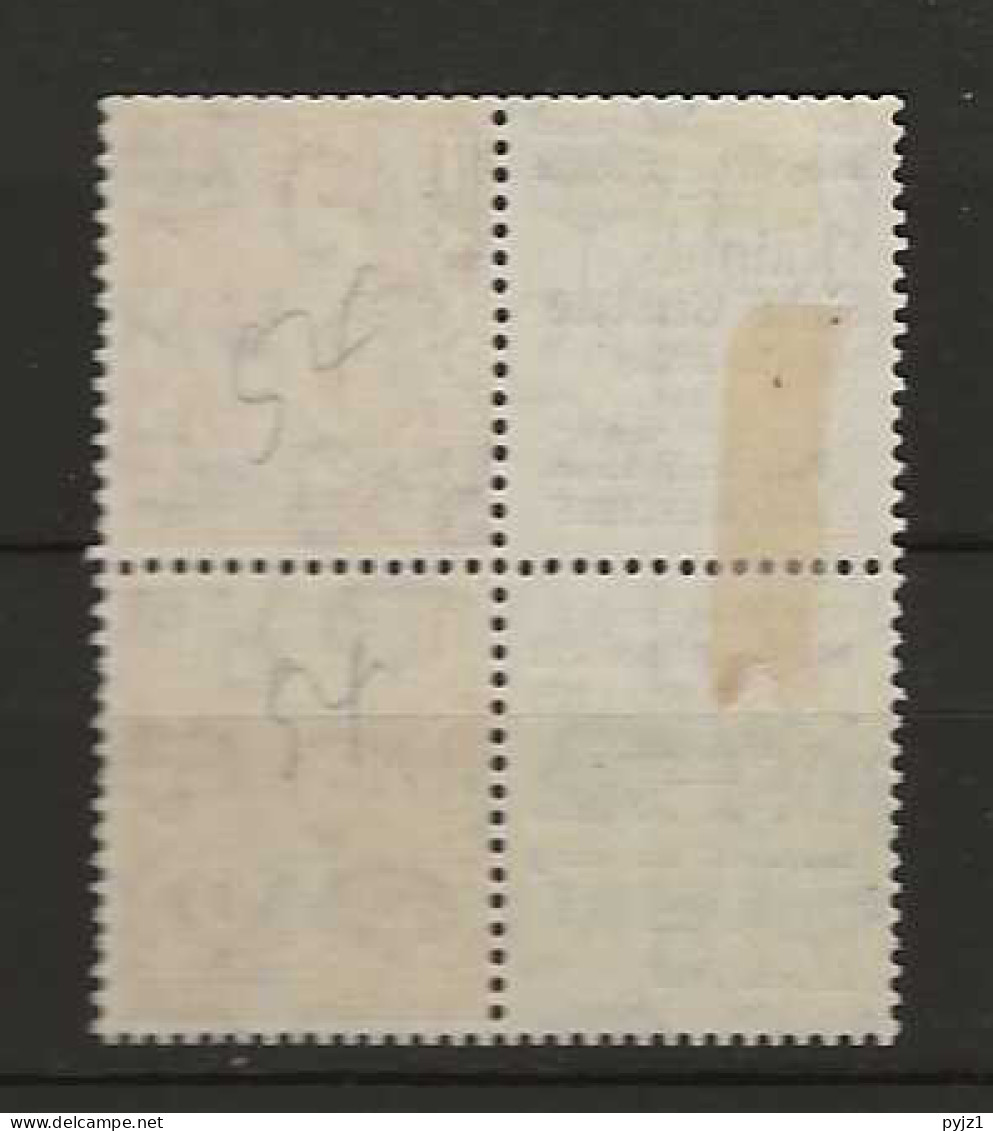 1924 MH Great Britain SG 420d Part Booklet Pane With Adverticement Labels - Unused Stamps