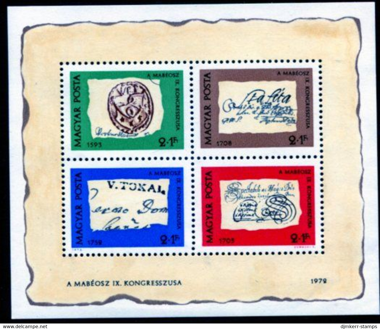 HUNGARY 1972 Stamp Day Block MNH / **.  Michel Block 88 - Nuevos