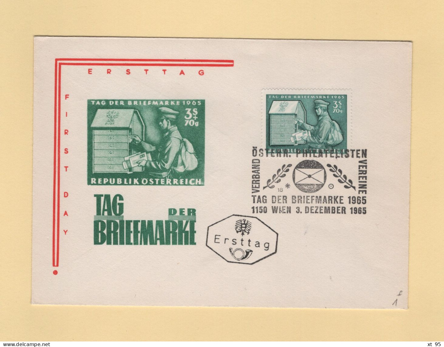 FDC - 1965 - N°1034 - Journee Du Timbre - FDC