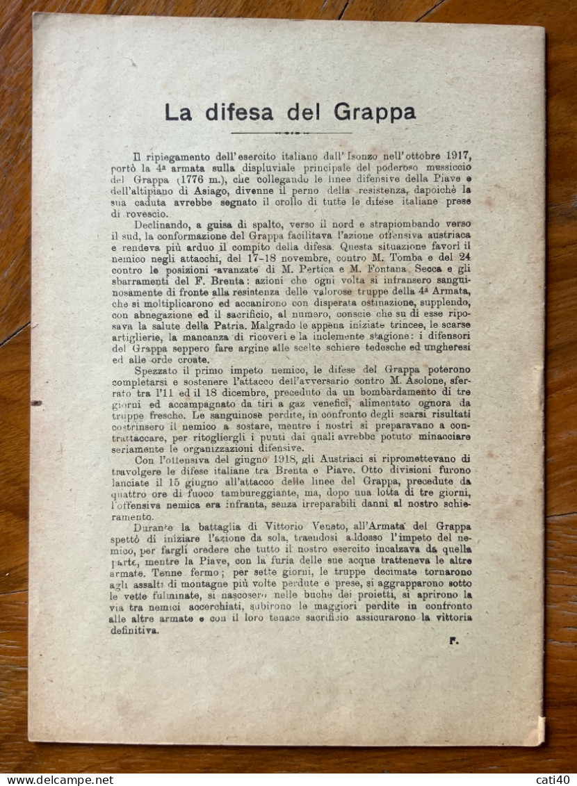 LA GRANDE GUERRA - QUADERNO A RIGHE NUOVO CON COPERTINA : LA DIFESA DEL GRAPPA - Salute E Bellezza