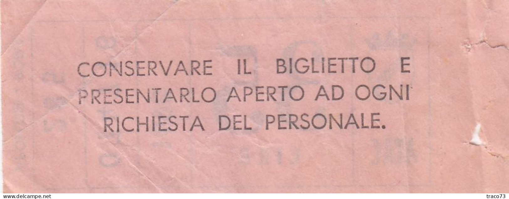 ATAC - ROMA  _ Anni '50-'60 /  Ticket  _ Biglietto Da Lire 35 - Europa