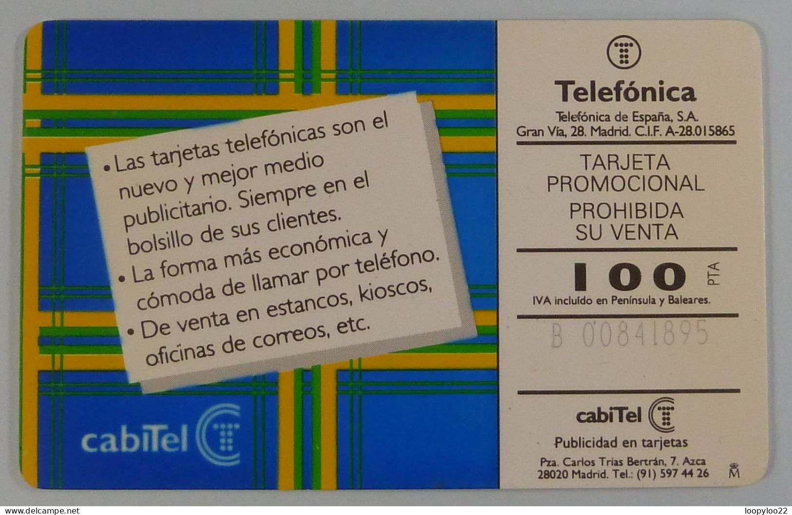 SPAIN - Chip - 100 Units - Feliz Navidad '92 - P-009 - Mint - Private Issues