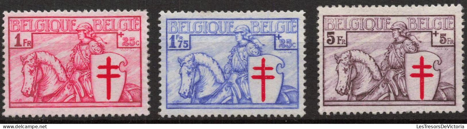 Timbres Belgique -1934 - Série Dite Chevalier - COB 394/400** MNH - Cote 625 - Unused Stamps