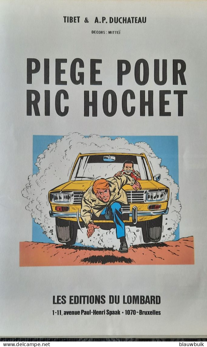 Strip Ric Hochet. Vol. 5. Piege Pour Ric Hochet - Ric Hochet