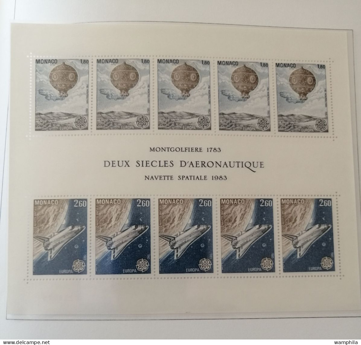 Monaco une collection en album "DAVO" 1980/1987** poste. P.A. blocs, préoblitérés, taxe. cote +1500€.