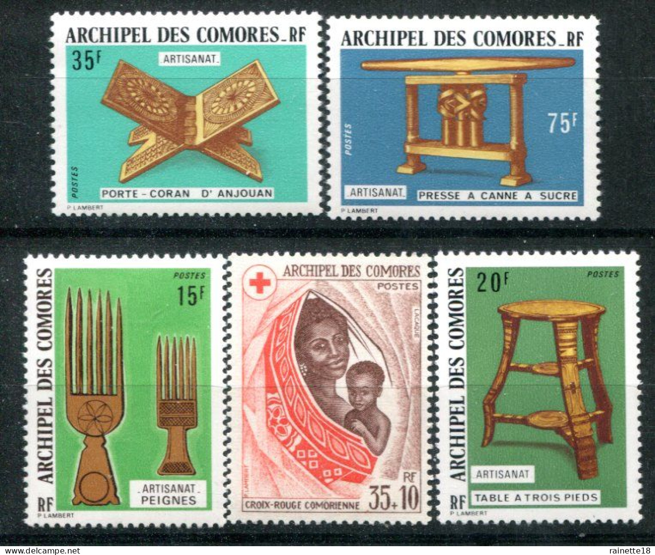 Archipel Des Comores      91/95 **  Artisanat - Unused Stamps