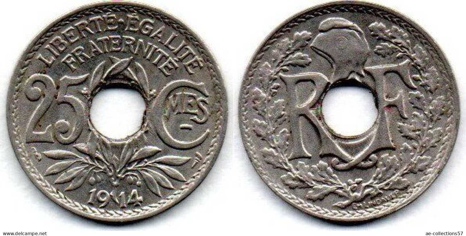 MA 27118  / 25 Centimes 1915 TTB+ - 25 Centimes