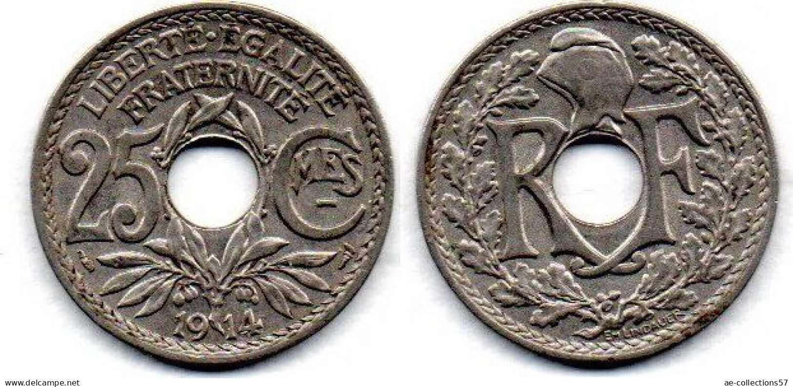 MA 27111  / 25 Centimes 1914 TTB+ - 25 Centimes