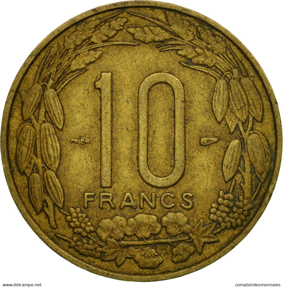 Monnaie, Cameroun, 10 Francs, 1958, TTB, Aluminum-Bronze, KM:11 - Kamerun