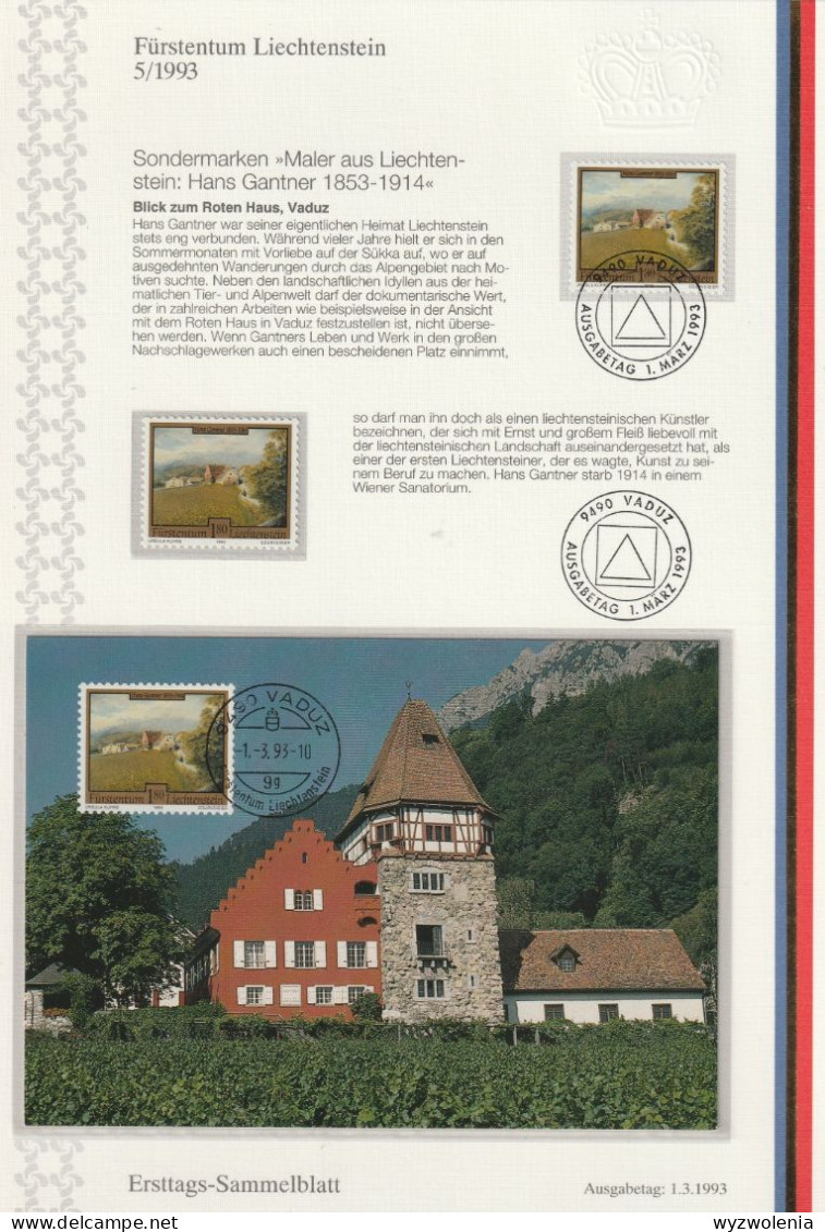 B 1030) Liechtenstein 1993 Komplett ETB (*,MC): U.a. Maler Hundertwasser, Olympia - Altri & Non Classificati