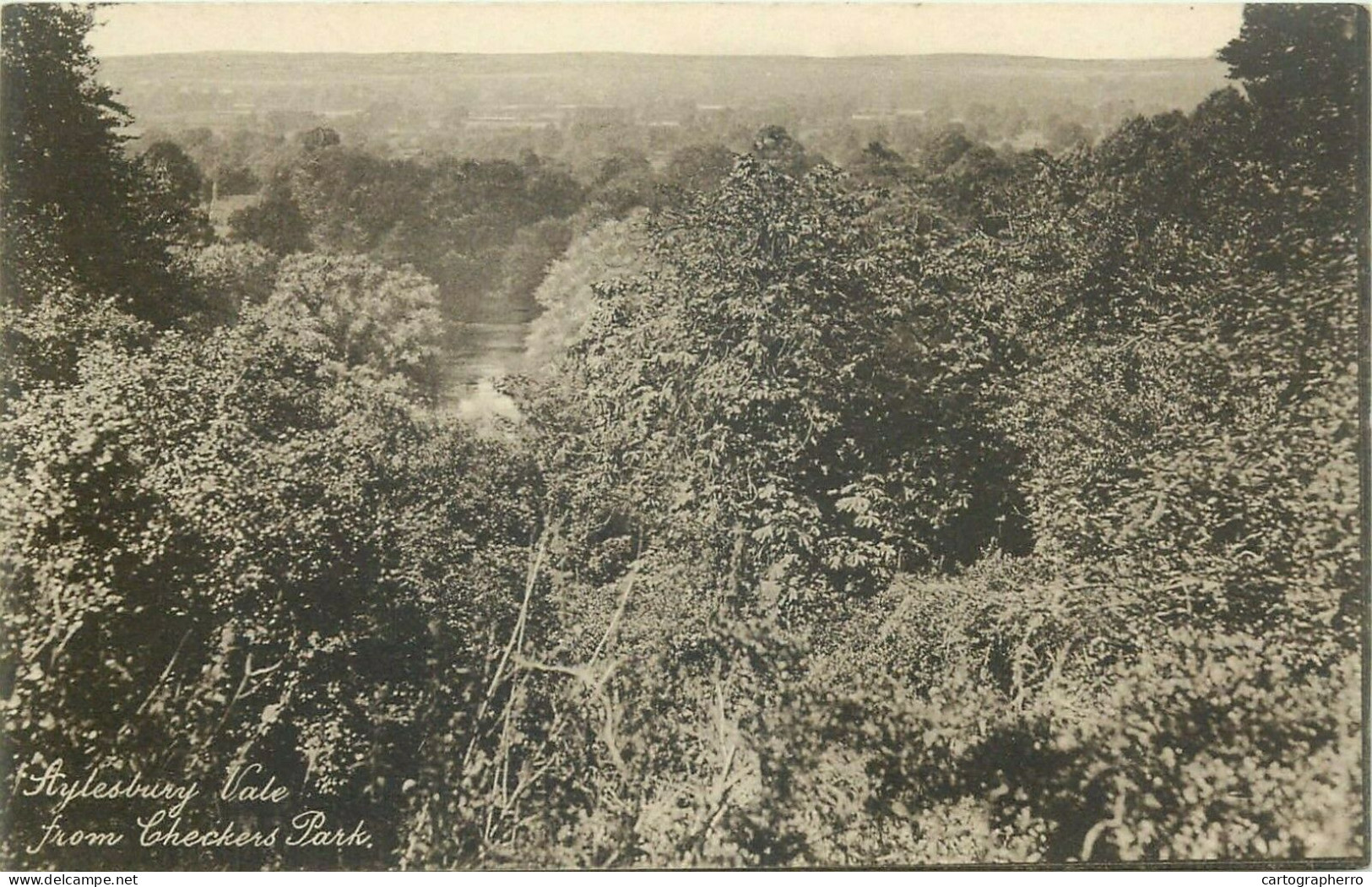 Aylesbury Vale Checkers Park Vintage Scenic Postcard - Buckinghamshire