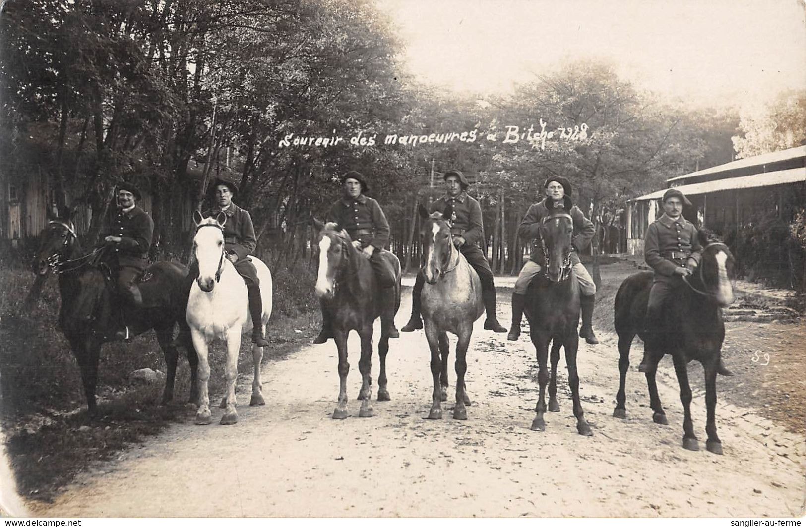 CPA 57 SOUVENIR DES MANOEUVRES A BITCHE 1928 - Autres & Non Classés