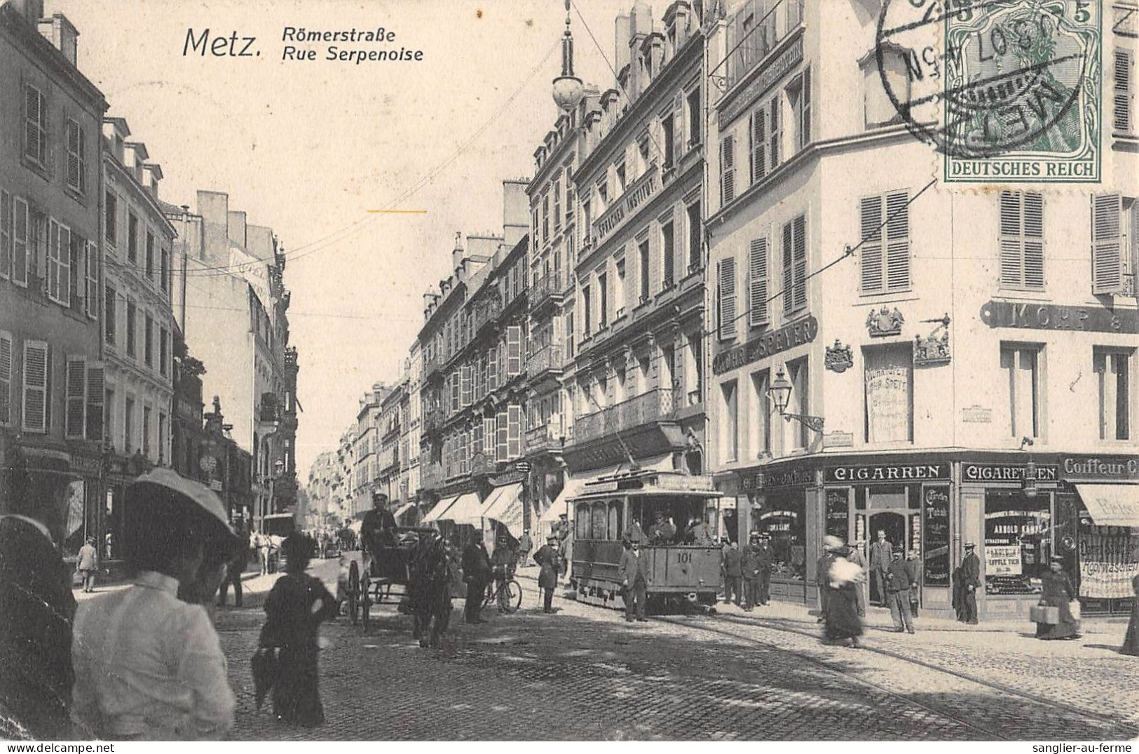 CPA 57 METZ / RUE SERPENOISE - Other & Unclassified