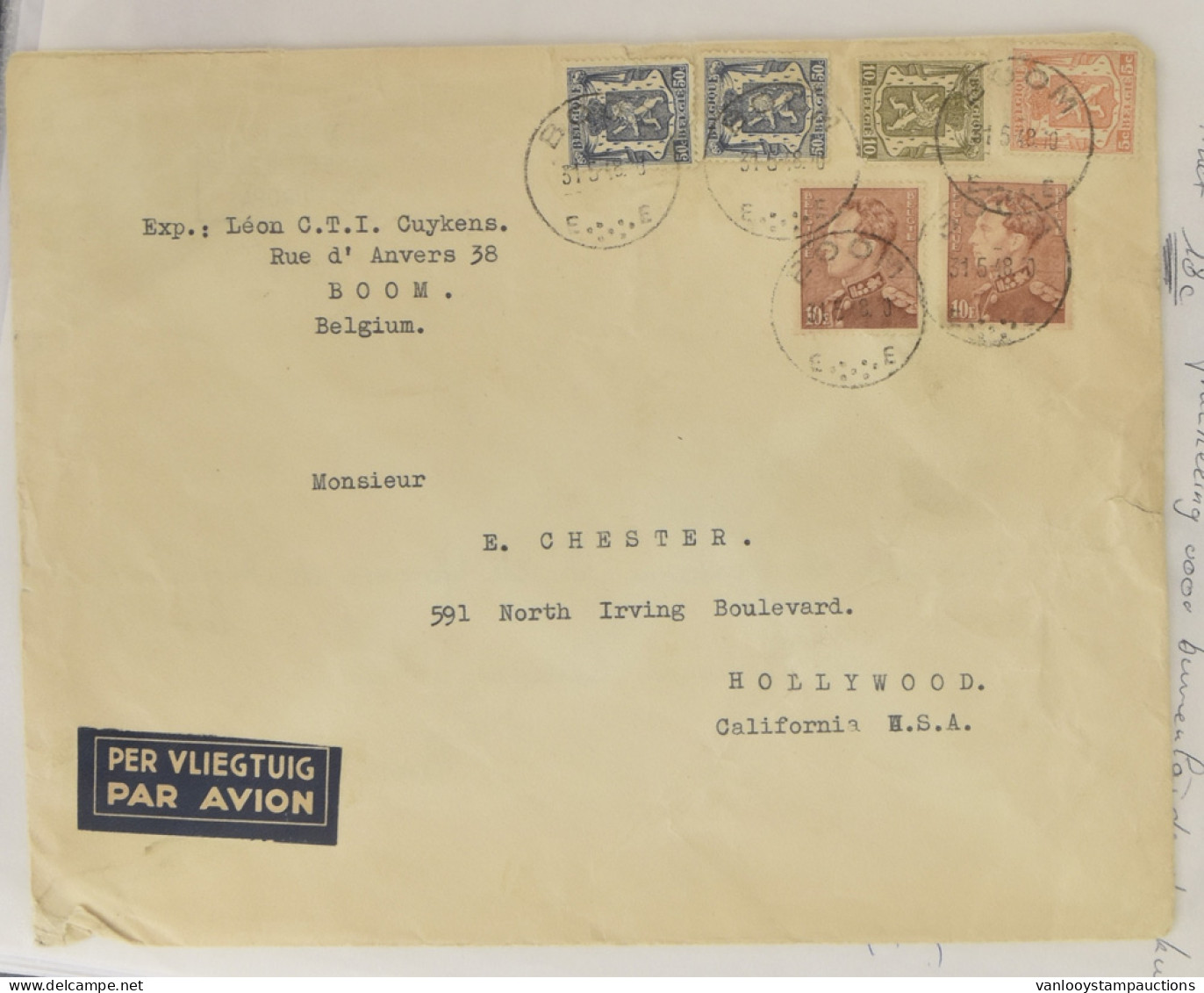 1930/1966 Verzameling 36 LP-brieven Naar Diverse Buitenlandse Bestemmingen, O.a. Albanië, Argentinië, Brazilië, Canada,  - Other & Unclassified