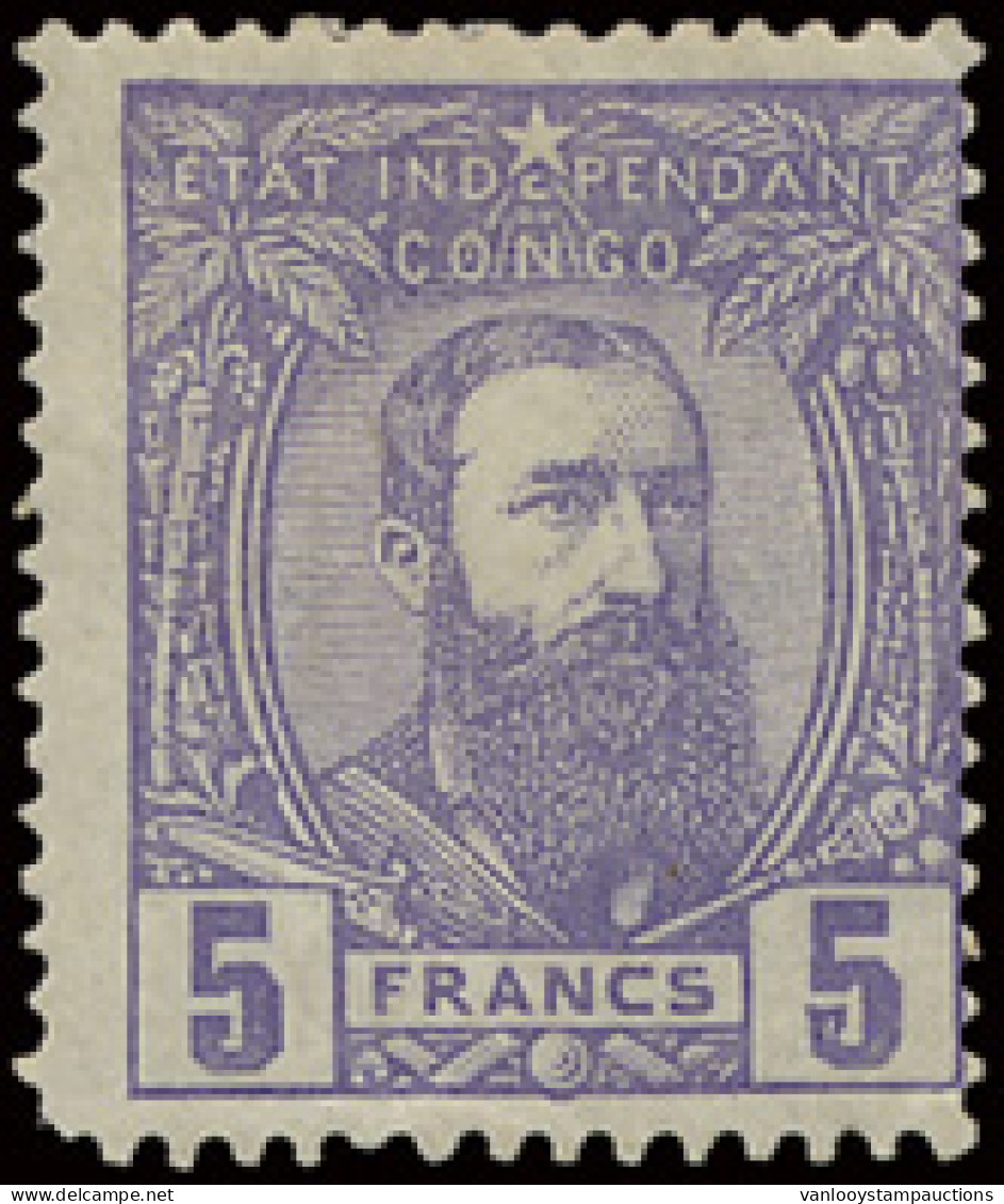 * N° 11 5fr. Violet, Off Centre To The Right, Original Gum, Hinged, Very Fresh Colour, Vf/f (OBP €1.890) - 1884-1894