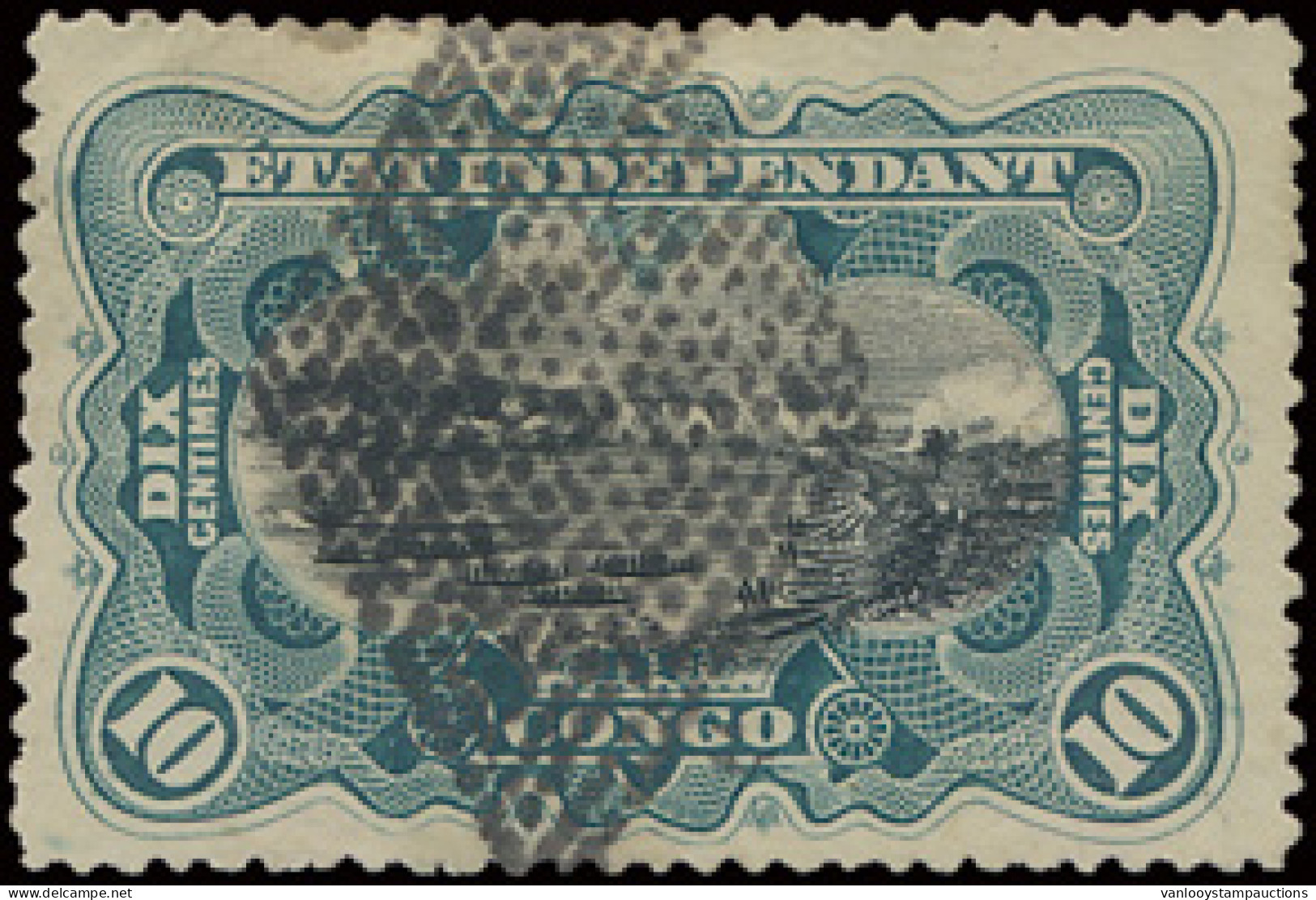 N° 18 10c. Blue With Retta 306 Dots Cancellation Of Khartoum/Sudan, Scarce, Vf - Sonstige & Ohne Zuordnung