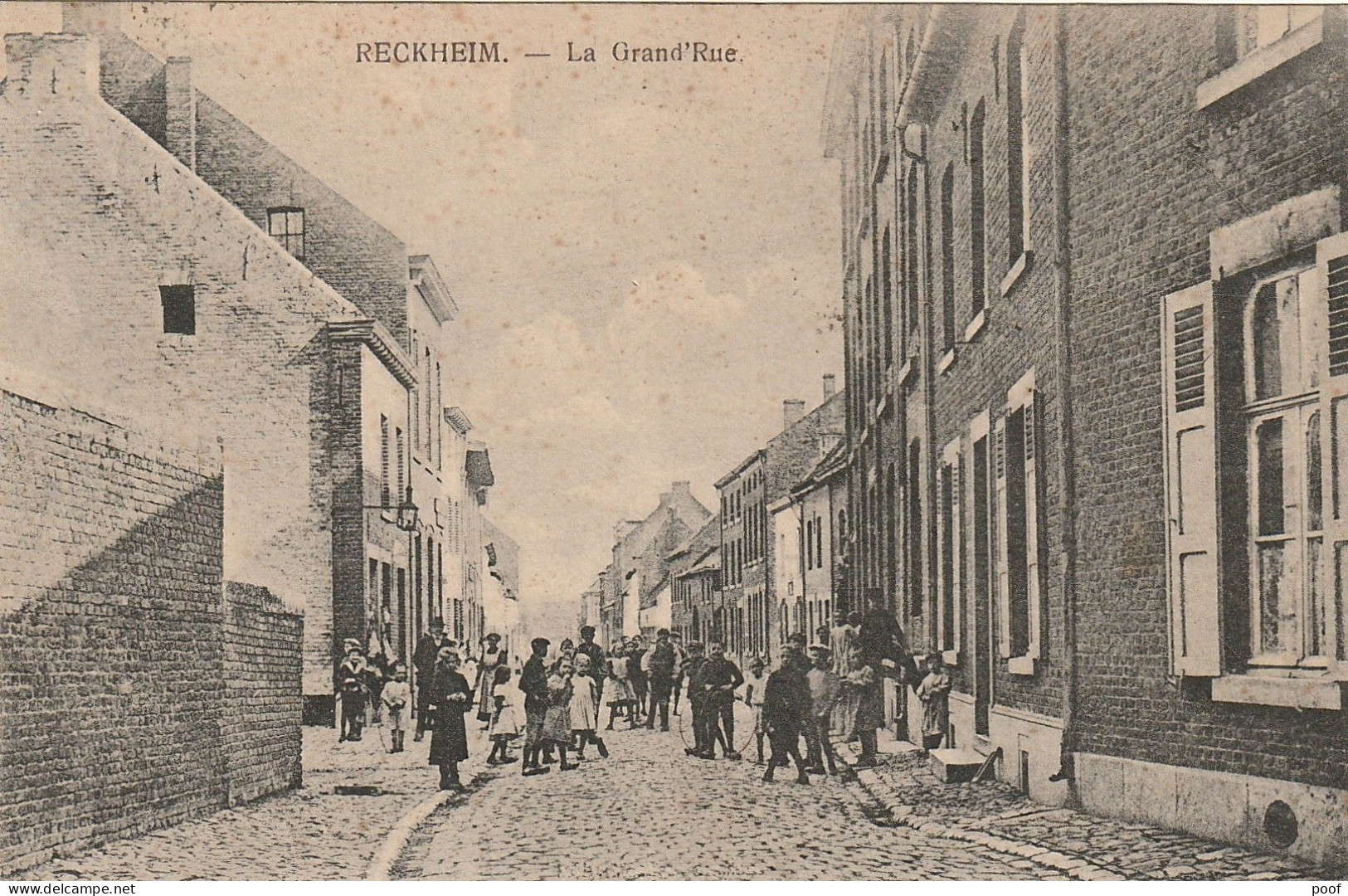 Reckheim / Rekem : La Grand'Rue ( Veel Volk ) - Lanaken