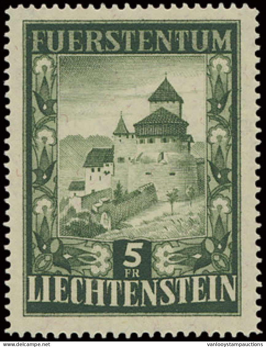 ** N° 272 5fr. Vert - Château De Vaduz, Zm (Yv. €240) - Sonstige & Ohne Zuordnung