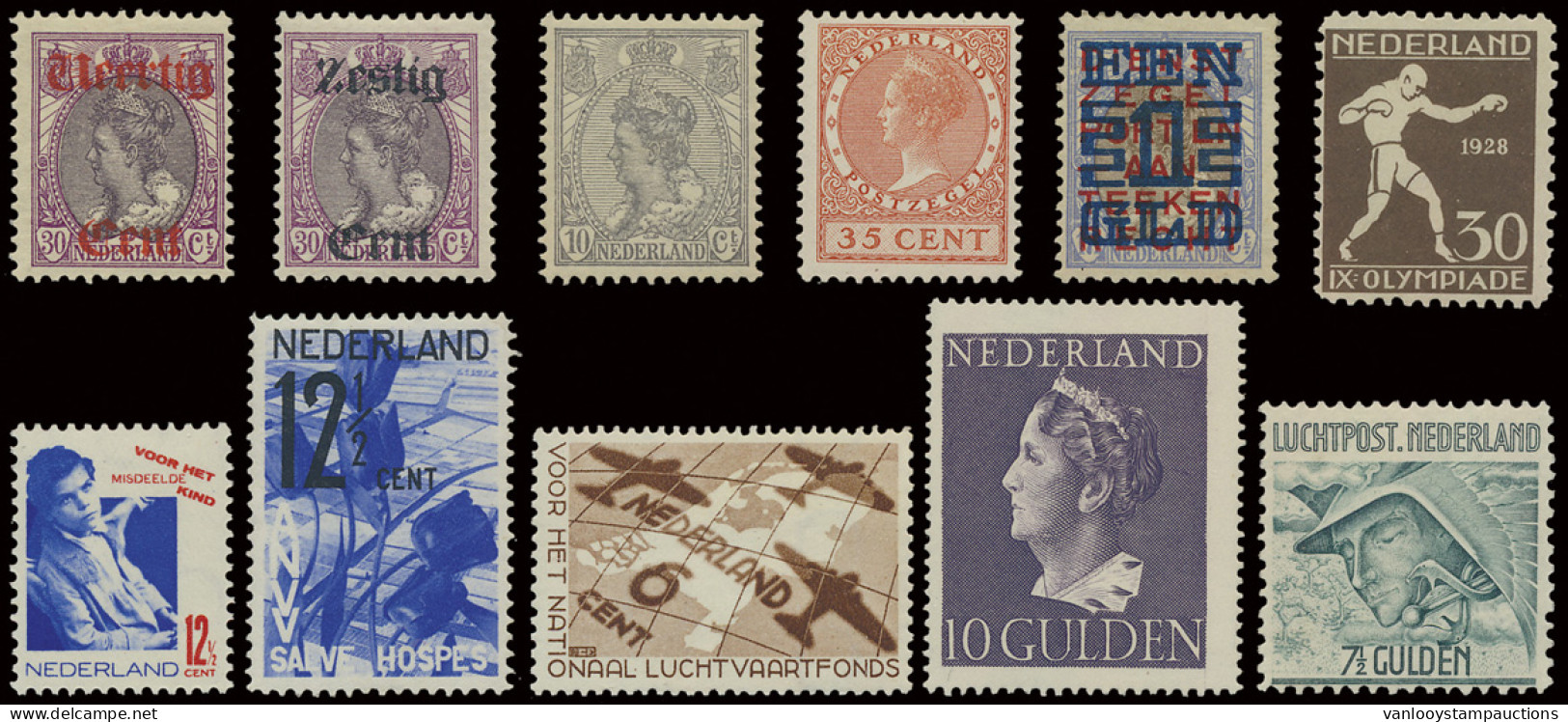 ** 1899/1990 Verzameling In Insteekboek Met Veel Betere Zegels, Alle Luxe Postfris, Zm (NVPH +€5.000) - Other & Unclassified