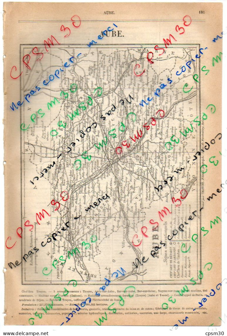 ANNUAIRE - 10 - Département Aube - Année 1888 - édition Didot-Bottin - 24 Pages - Telephone Directories