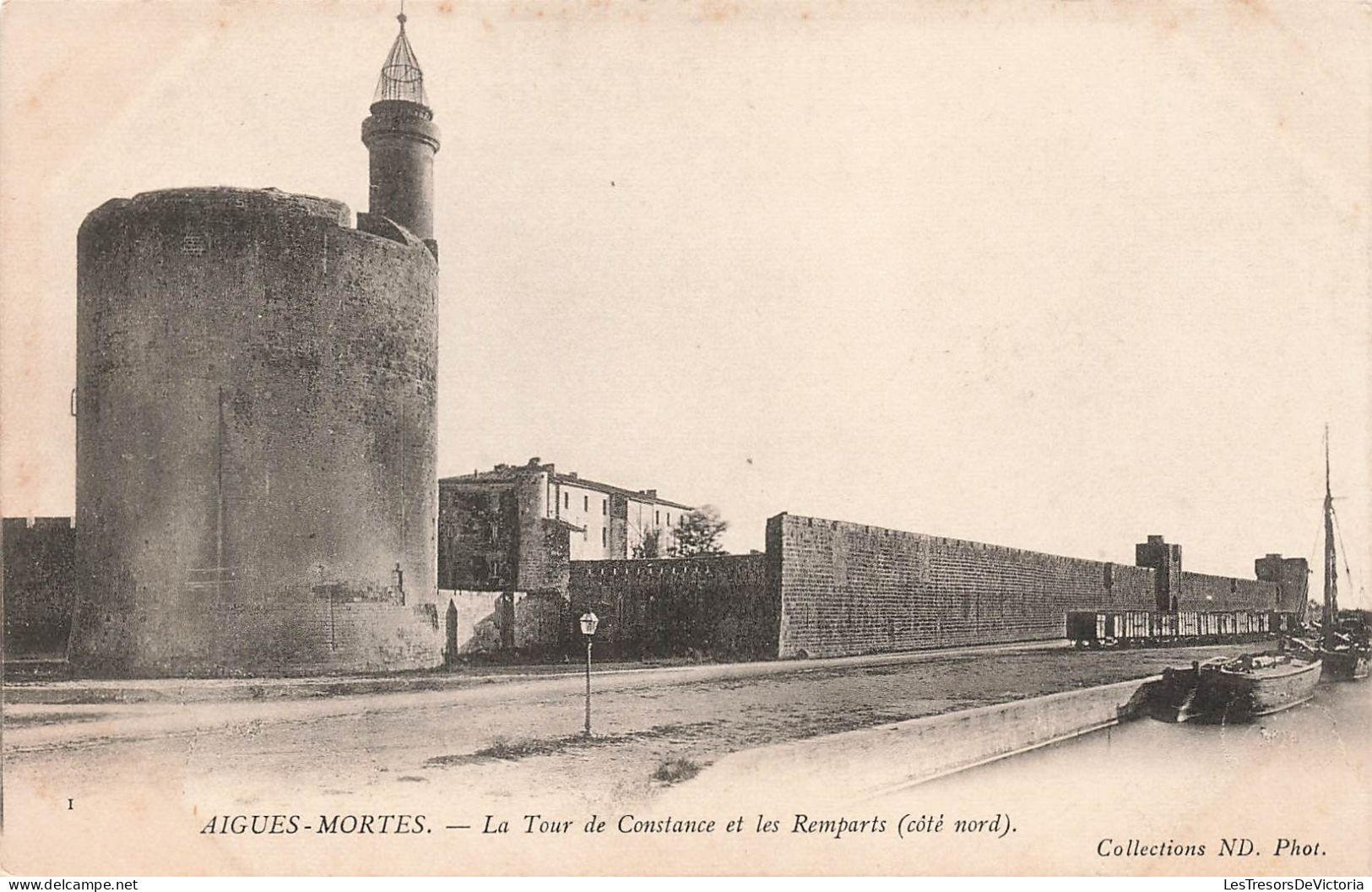 FRANCE - Aigues Mortes - La Tour De Constance Et Les Remparts (côté Nord) - Carte Postale Ancienne - Aigues-Mortes