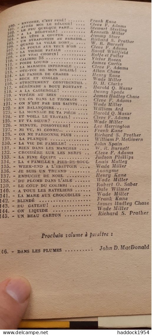 Un Beau Carton RICHARD PRATHER Gallimard 1952 - Série Noire