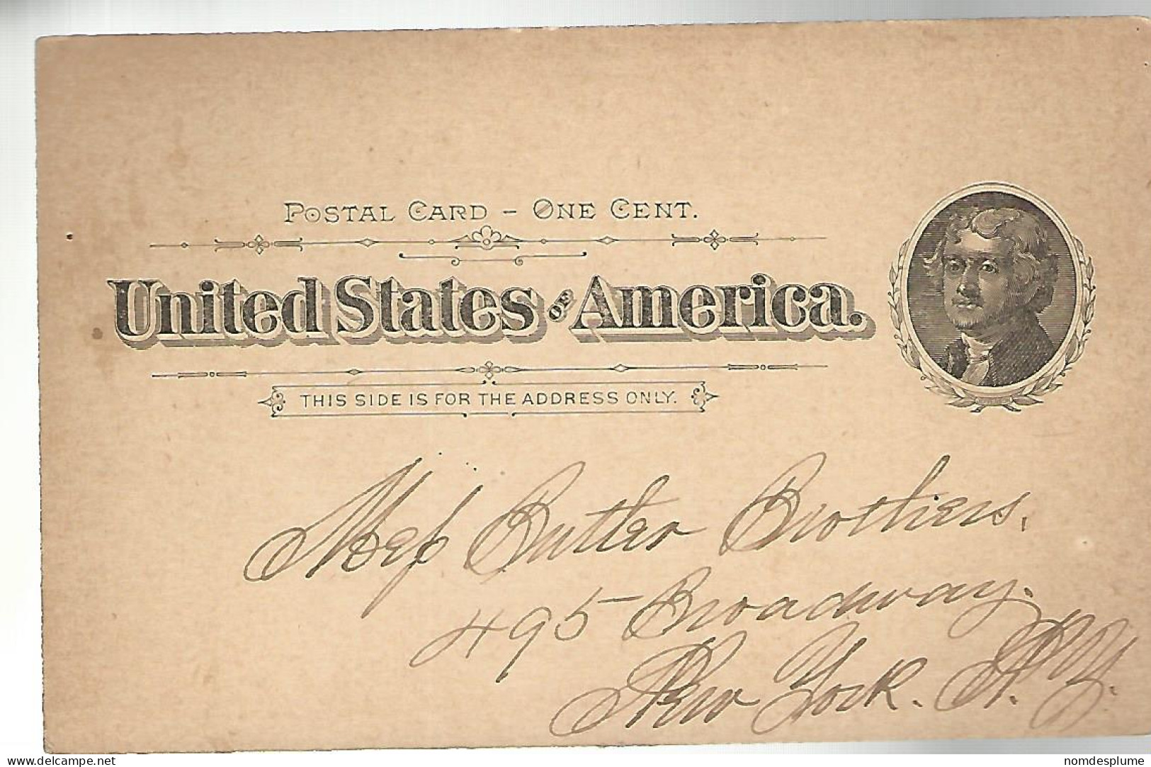 52911 ) USA Postal Stationery  1897 - ...-1900