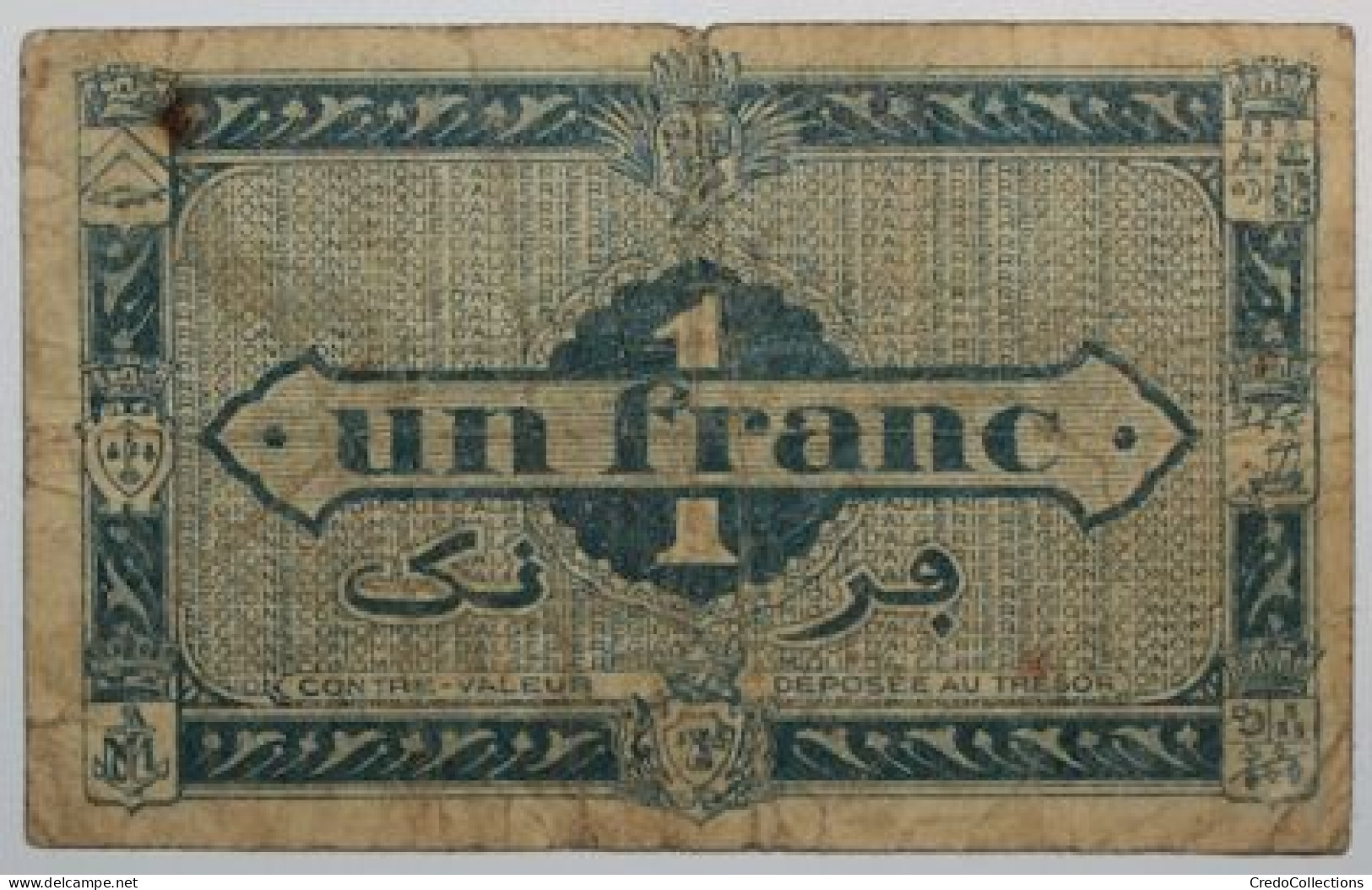 Algérie - 1 Franc - 1944 - PICK 101 - B+ - Algerije