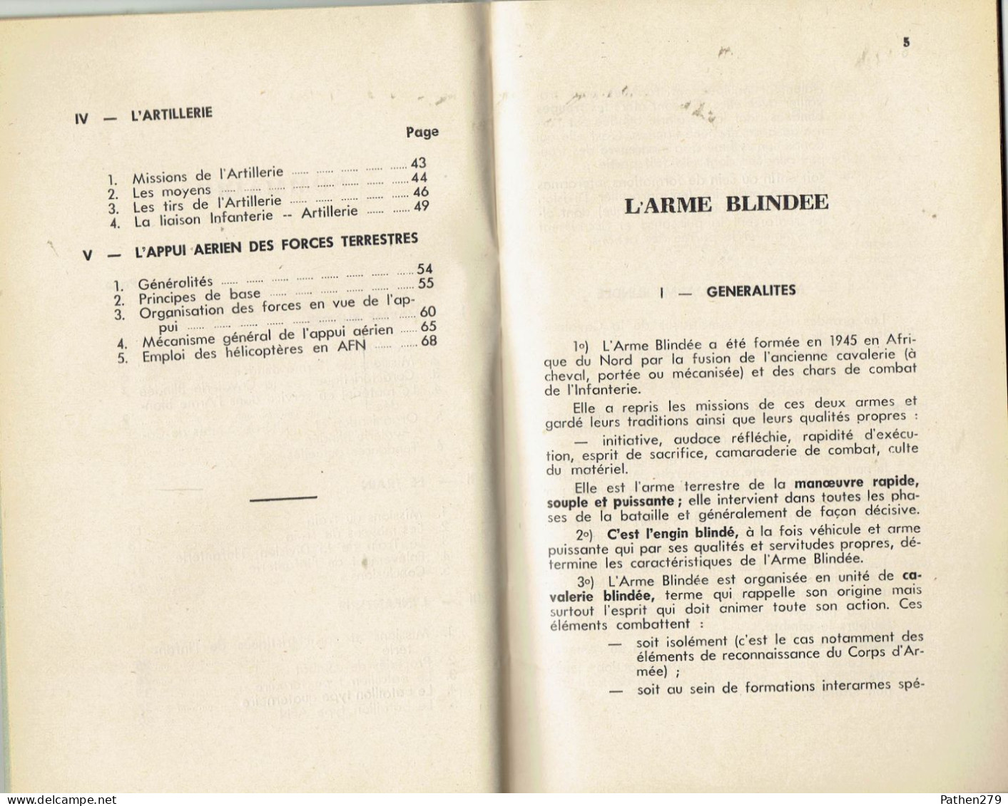 Fascicule De Cours "Emploi Des Armes" - ESAA Nimes - Cour Pratique De Tir Antiaérien - 1957 - Francese