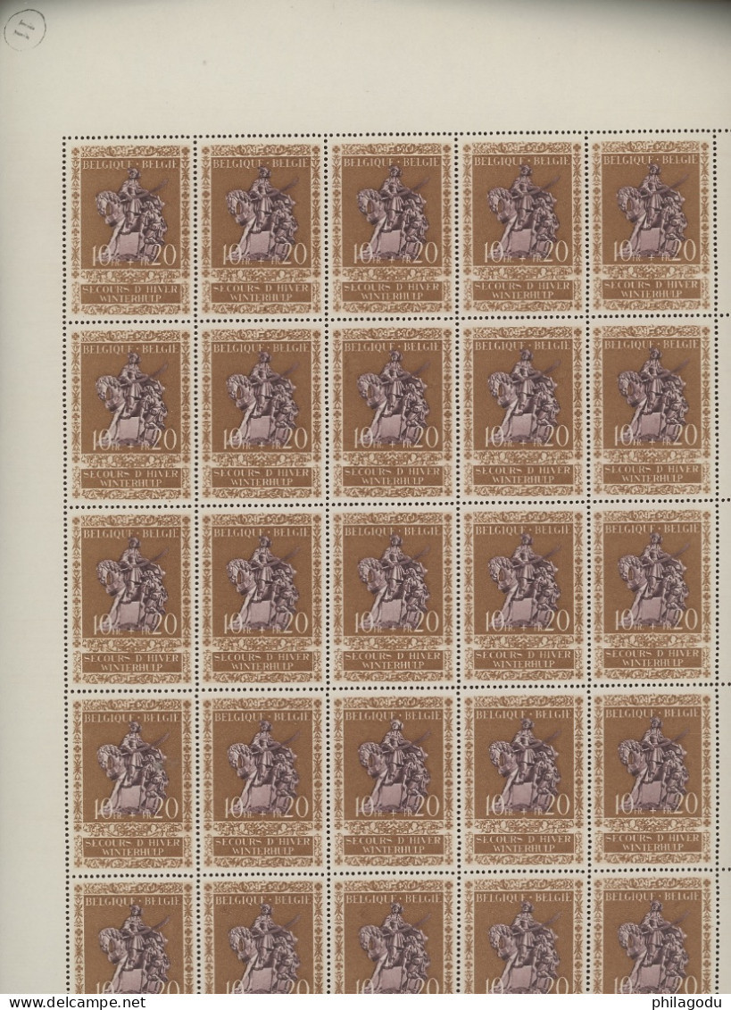 25 Paires 613-614 **. Postfris In Een Volledig VEL Van 25) Cote 119,-€ + Variétés - 1931-1950