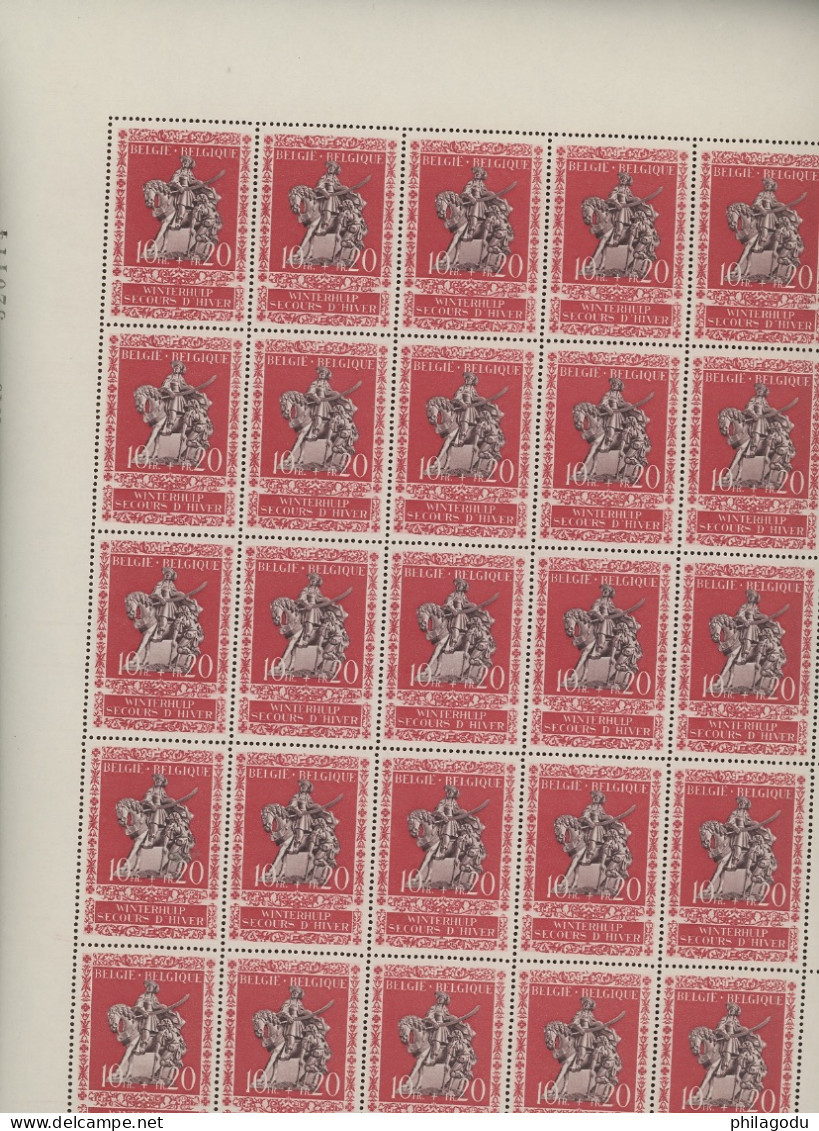 25 Paires 613-614 **. Postfris In Een VEL Van 25) Cote 119,-€ + Variétés - 1931-1950