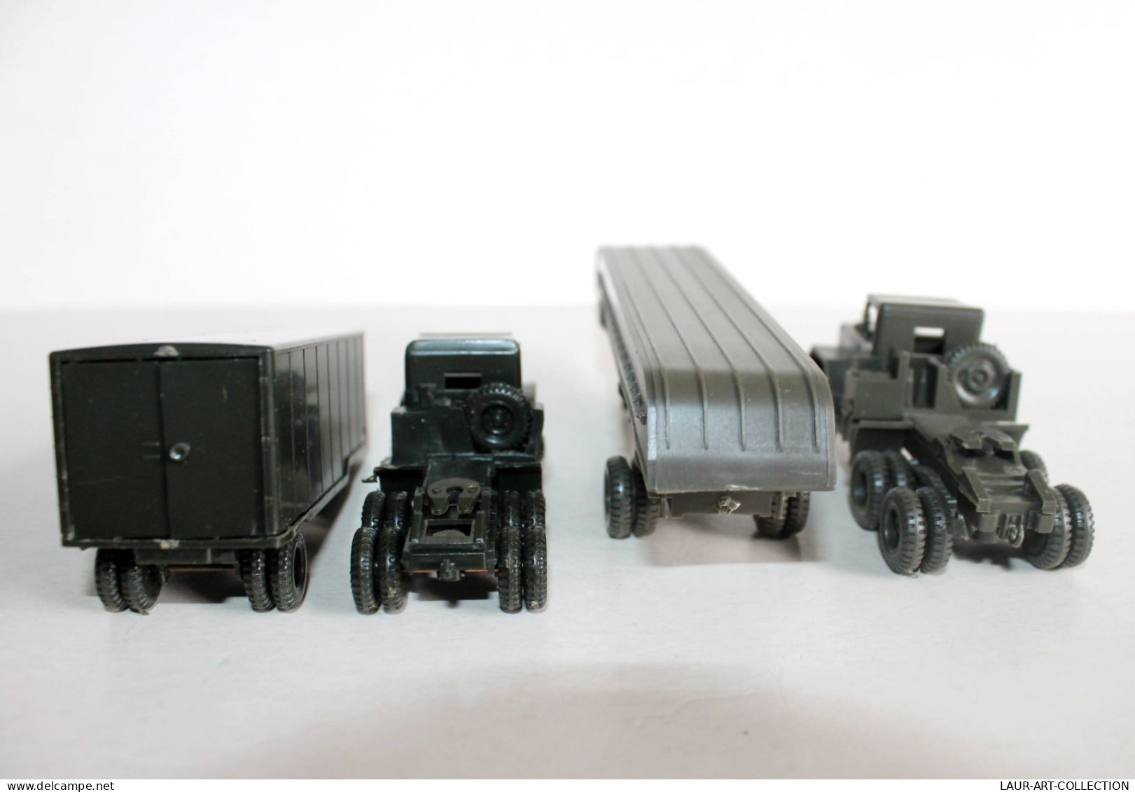 ROCO MINITANK HO Z-167 CAMION PORTE CONTAINER + Z-196 BARGE TRANSPORT US + Z-197 - MODELE REDUIT MILITAIRE (1712.19.2) - Massstab 1:87