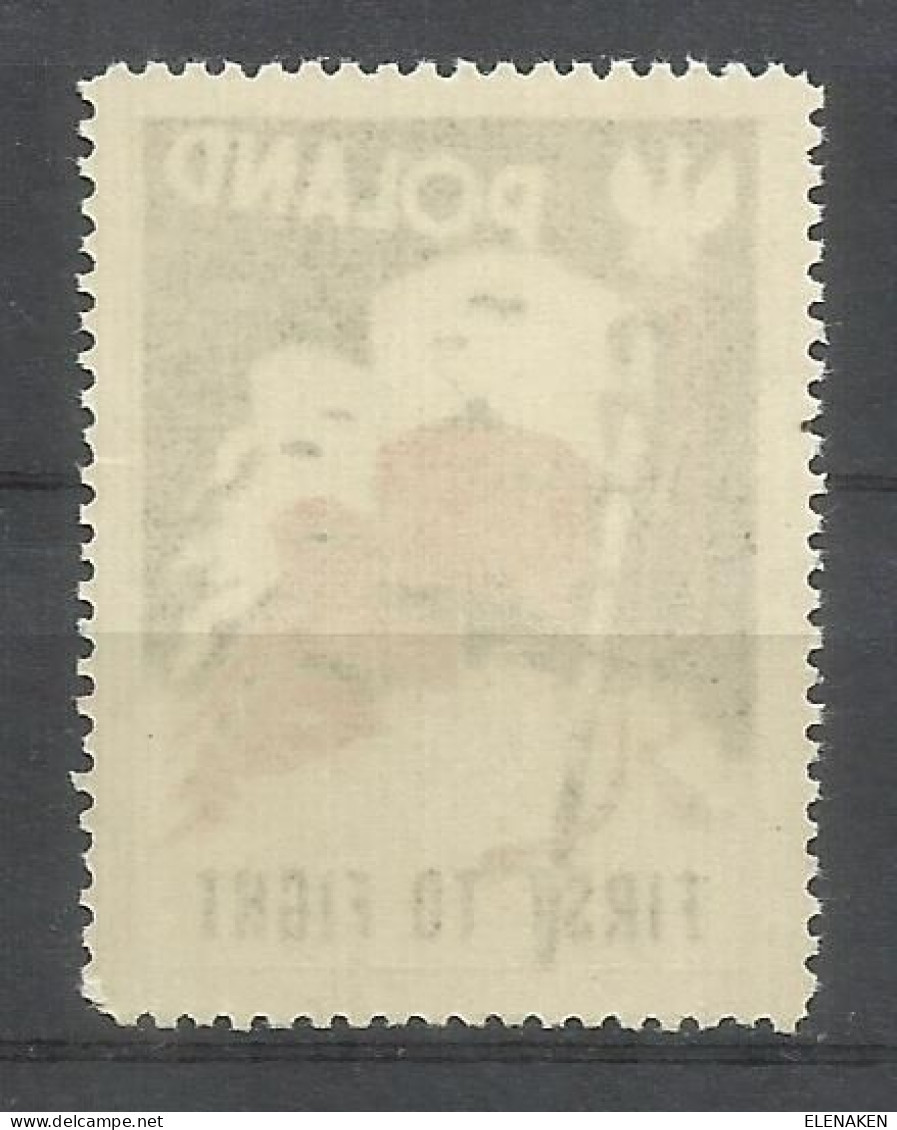 373B-RARA VIÑETA 2ª GUERRA MUNDIAL 1943 CONTRA OCUPACION NAZI,OCUPACION ALEMANIA EN POLONIA GENERAL GOUVERNAMENT - Liberation Labels