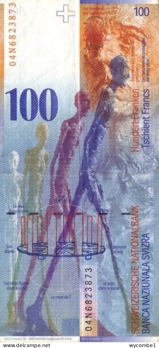 SWITZERLAND - 2004 100 Francs Raggenblas and Roth UNC