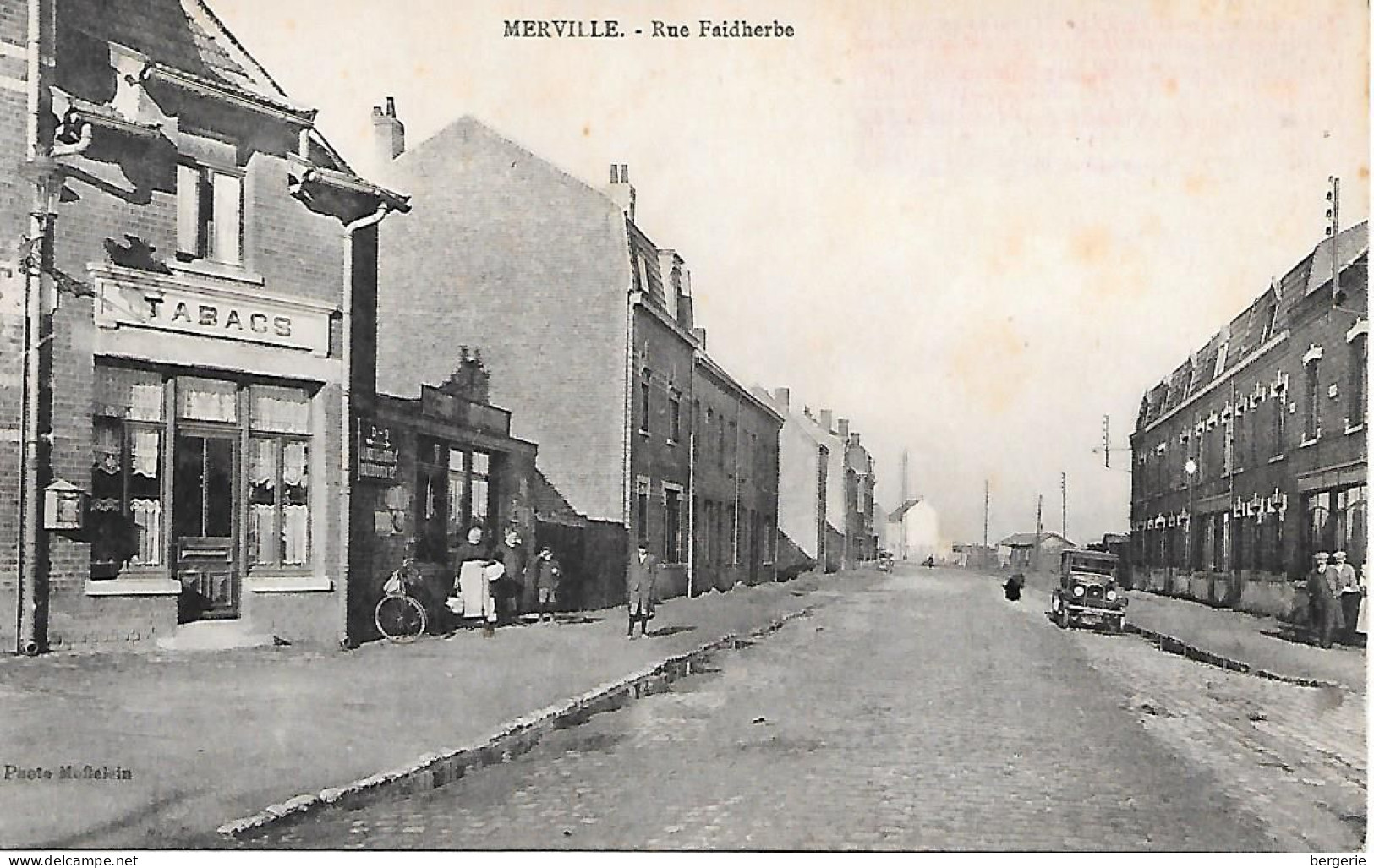 B/241             59   Merville     -  Rue Faidherbe     -  Commerces - Merville