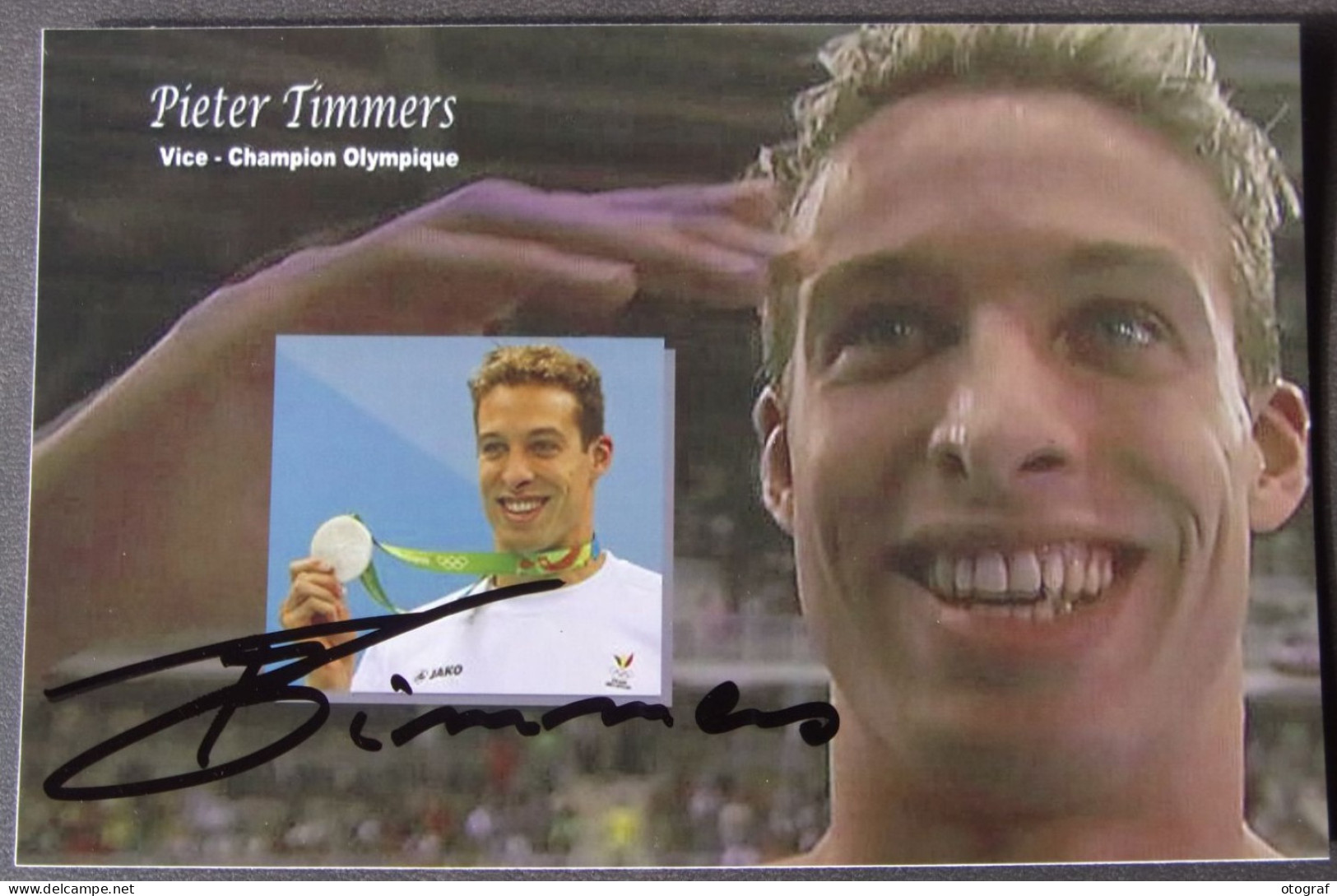 Pieter TIMMERS - Dédicace - Hand Signed - Autographe Authentique - Swimming