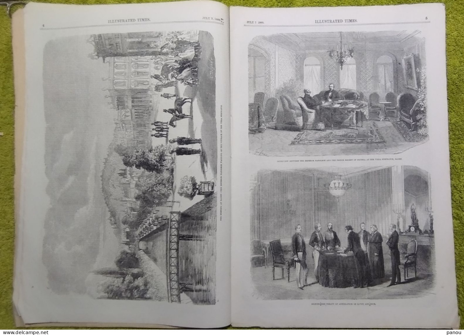 THE ILLUSTRATED TIMES 275. JULY 7, 1860 VOLUNTEERS BADEN NAPOLEON PRUSSIA  ANNEXATION SAVOY SAVOIE NICE - Autres & Non Classés